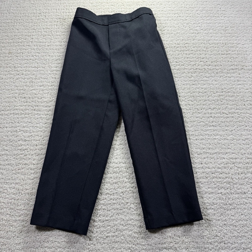 Van Heusen Flex Black Dress Pants Regular Fit‎ Boys SZ 5